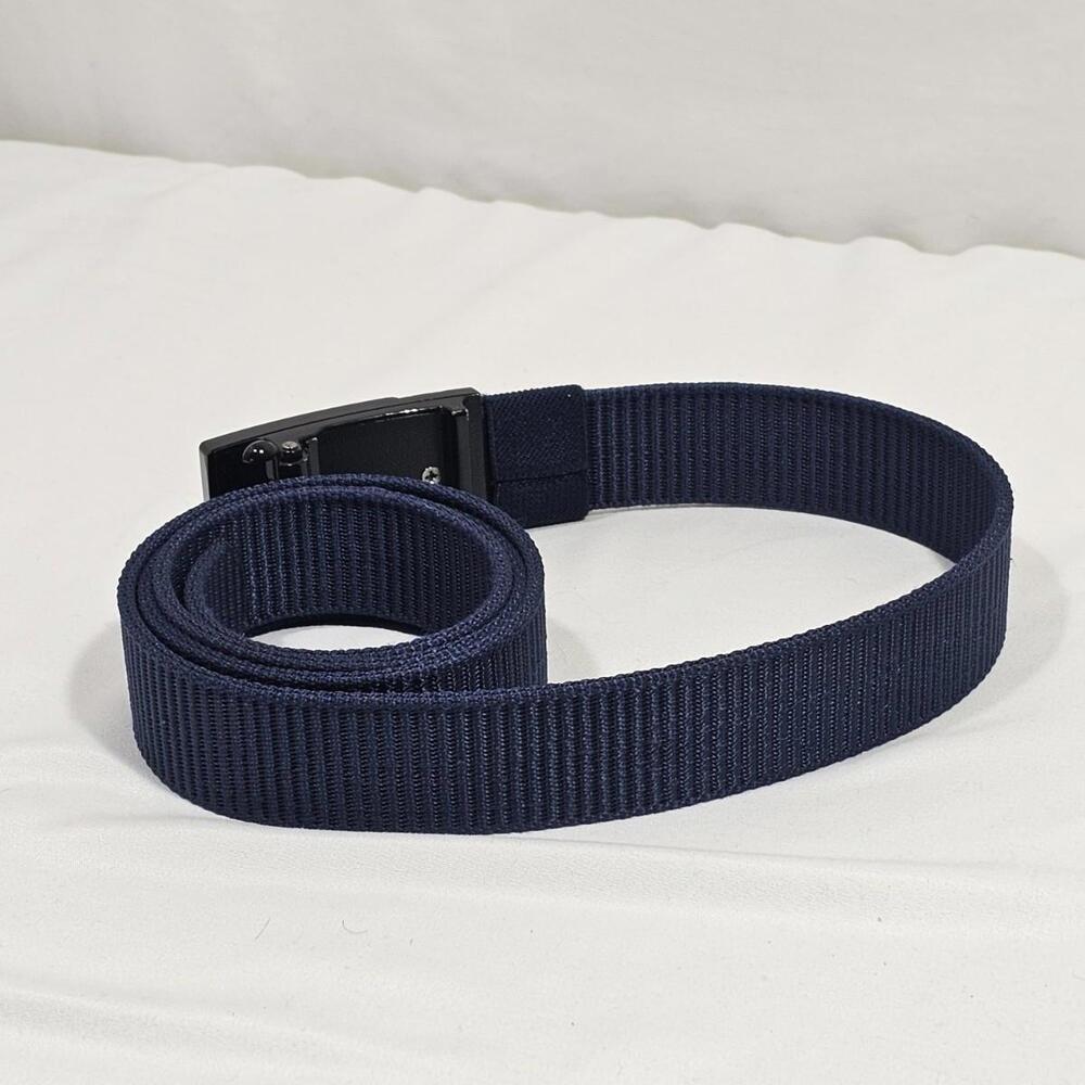 Unalakleet Men's Belt Navy Blue Nylon Tactical Webbing Adjustable - Picture 3 of 5